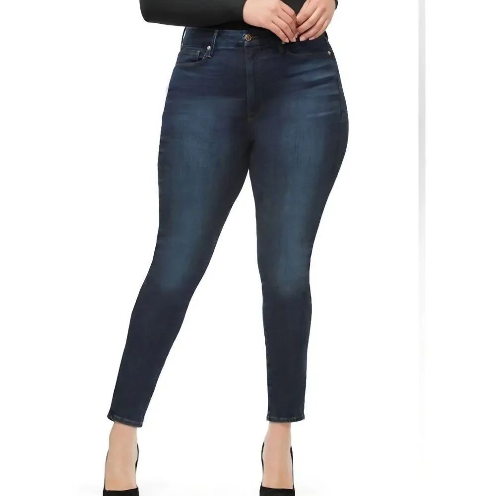 Good American Always Fits Good Waist Skinny Jeans in Blue821 Size 14-18